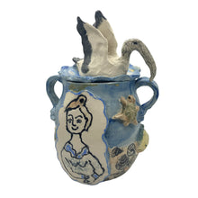 Load image into Gallery viewer, Kate Missett - Covered Jar with Wood Stork
